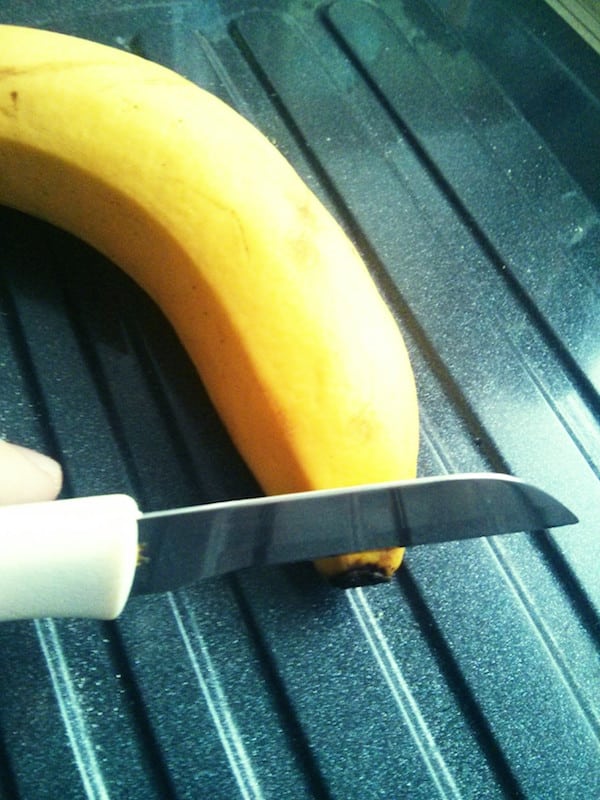 Banane als Dildo verwenden - raue Stellen entfernen